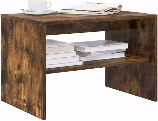 Berkfield Home Smoked Oak TV Cabinet in Brown, W/D/H: 60 x 40 x 40 cm – 1