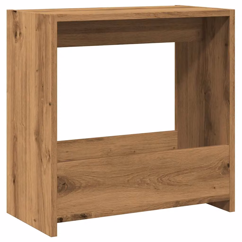 Berkfield Home Artisan Oak Side Table in Brown, W/D/H: 50 x 26 x 50 cm – 2