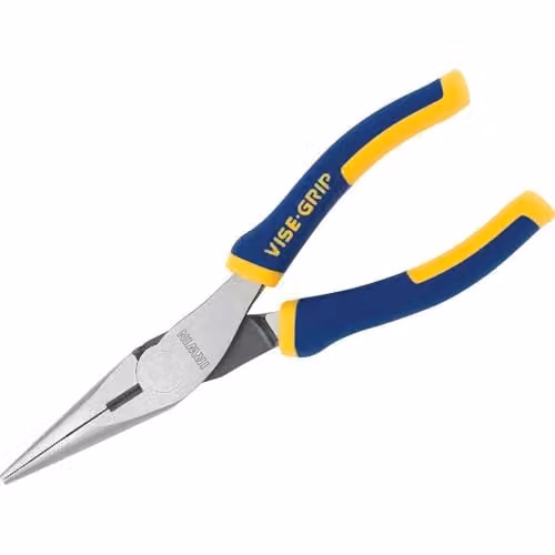 Irwin Vise-Grip Long Nose Pliers in Silver and Blue, Chromium Nickel Steel – 1