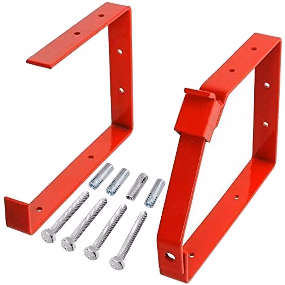 Nordara Universal Ladder Rack Bracket Lockable Wall Mount in Red – 3