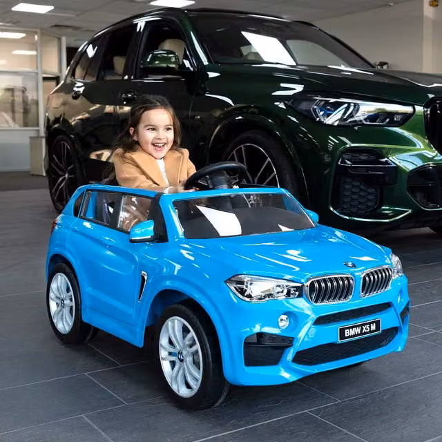 Xootz BMW X5 M Electric Ride-On Car with Light and Sound Effects, Blue