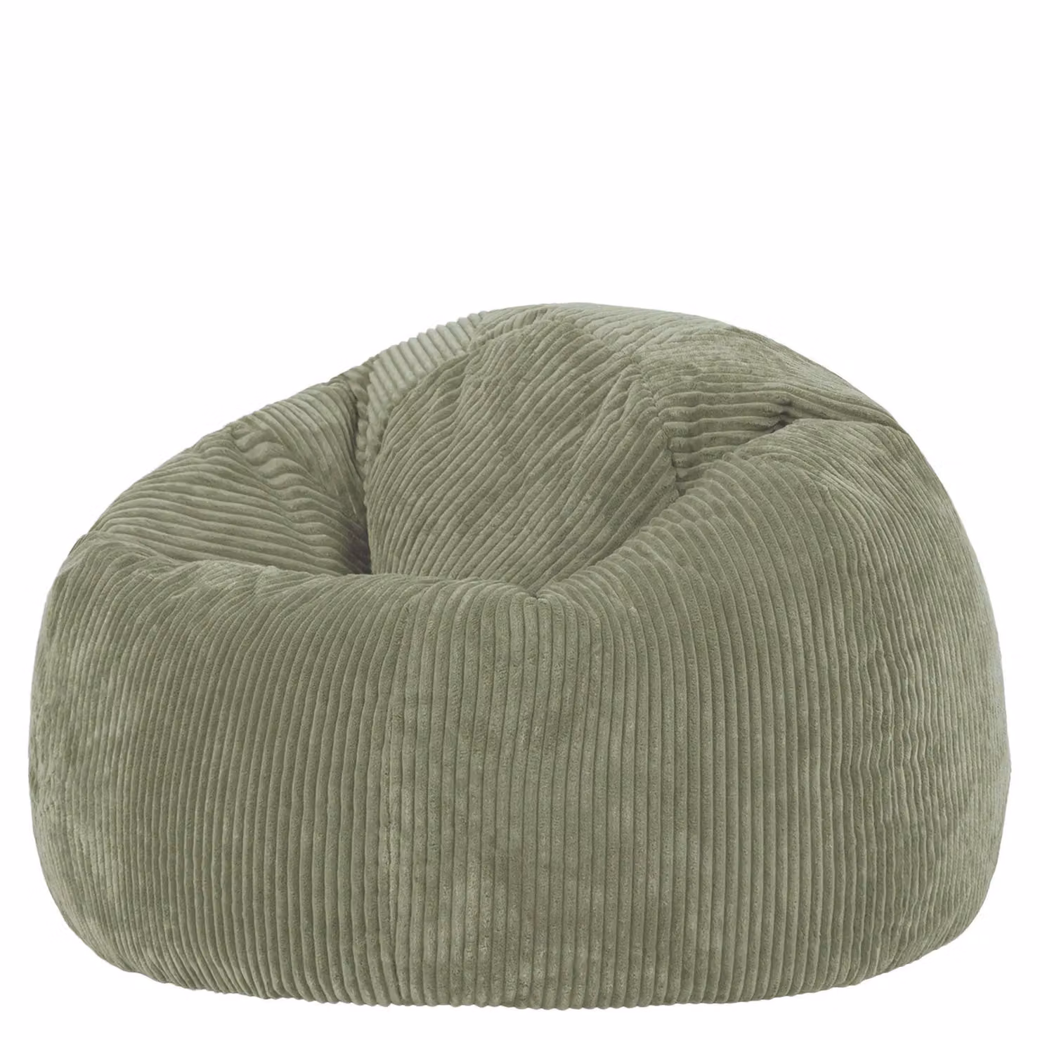 icon Kingston Corduroy Bean Bag in Green with EPS Polystyrene Filling – 2