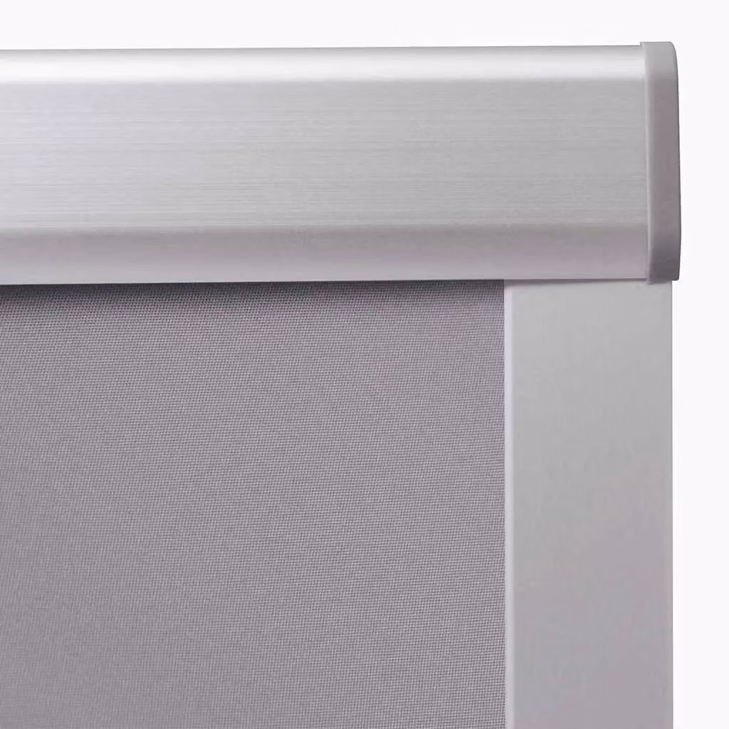 Berkfield Home Grey Thermal Insulating Blackout Roller Blinds – 2