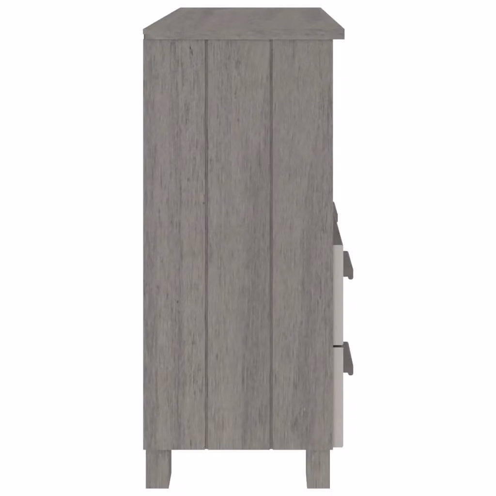 Berkfield Home HAMAR Sideboard in Light Grey Solid Pine, W/D/H: 85 x 35 x 80 cm – 3