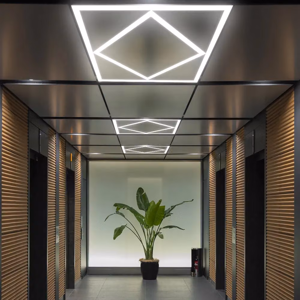 ENER-J 40W Double Square Borderline Recessed LED Panel, White, W/D/H: 60 x 60 x 60 mm – 5