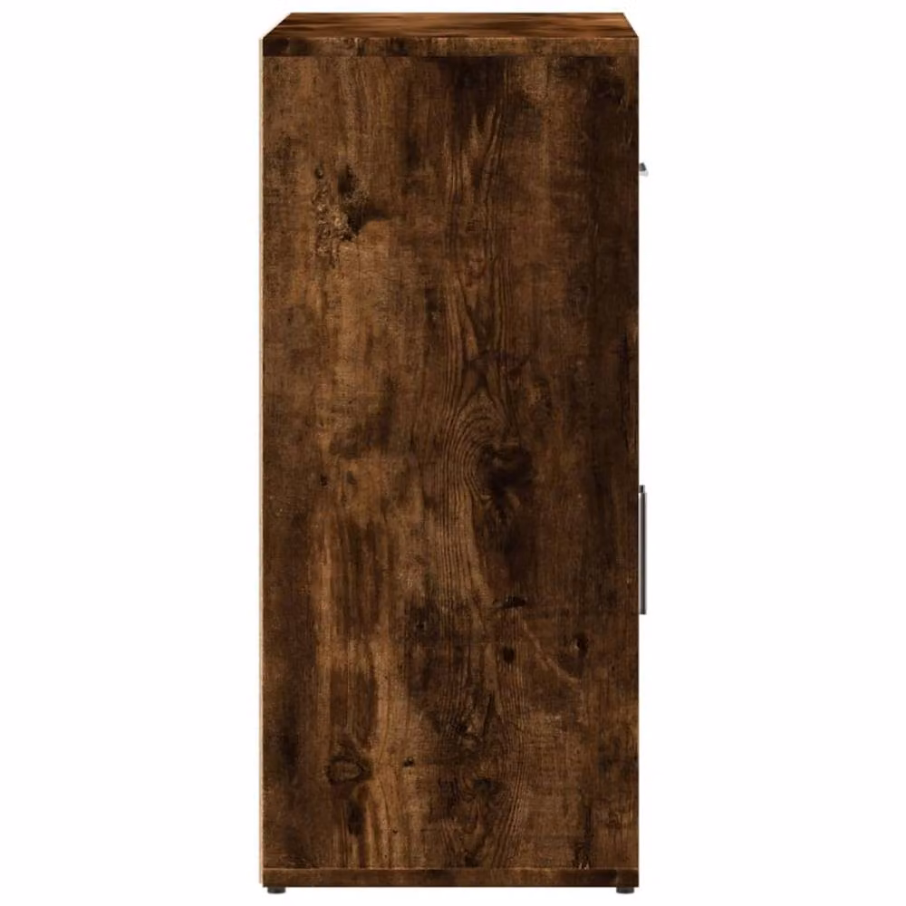 Berkfield Home Set of 2 Modern Smoked Oak Sideboards in Brown, W/D/H: 60 x 31 x 70 cm – 4