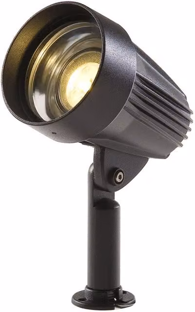 Techmar Corvus 5W 12V LED Outdoor Garden Spotlight in Black