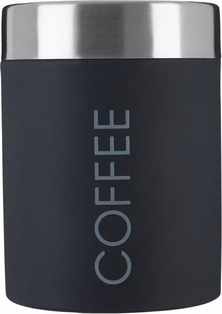Orsina Black Enamel and Stainless Steel Coffee Canister with Airtight Leakproof Lid – 1