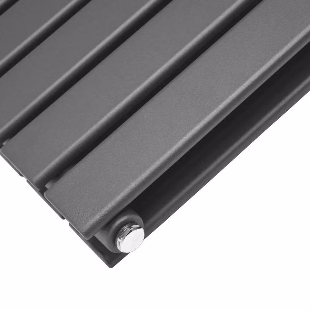 Monstershop Designer Steel Flat Panel Radiator in Anthracite Grey, H 180 cm x W 28 cm x D 1.5 cm – 6