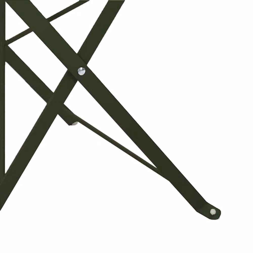 Berkfield Home Green Metal Foldable Outdoor Patio Chair with Textilene Seat – 3