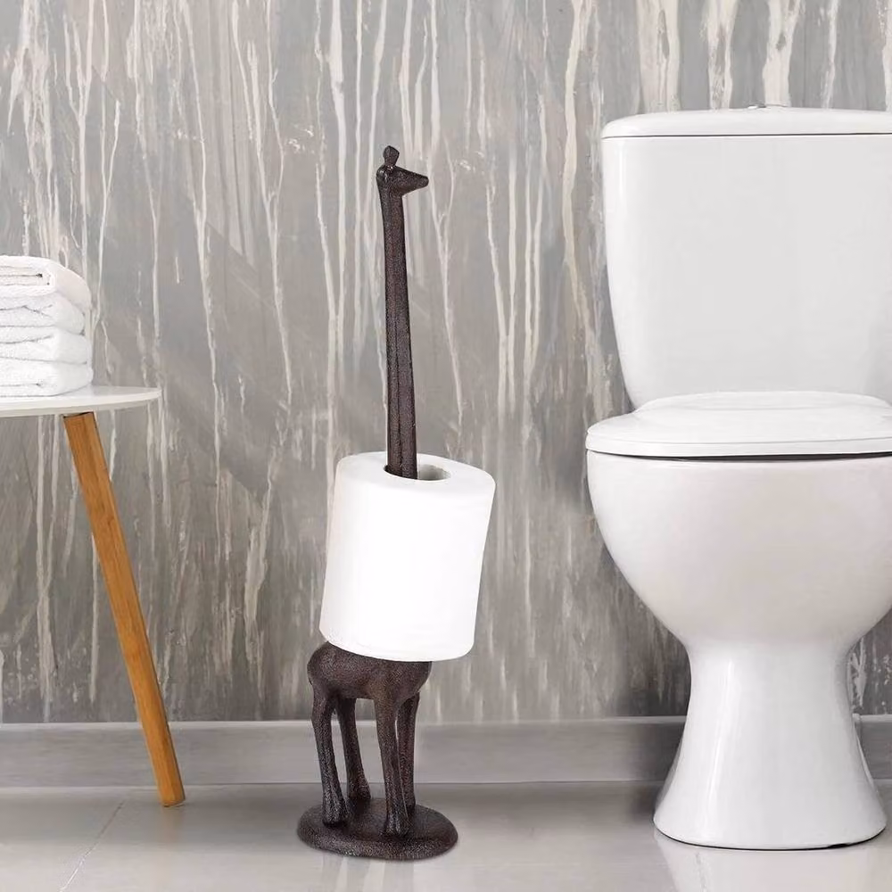 PAWNORA Freestanding Toilet Paper Holder in Black – 2