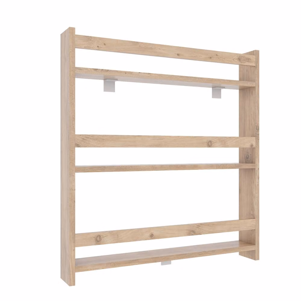 VCM Kidos Children's Wall-Mounted Bookcase Shelf in Light Oak – 2
