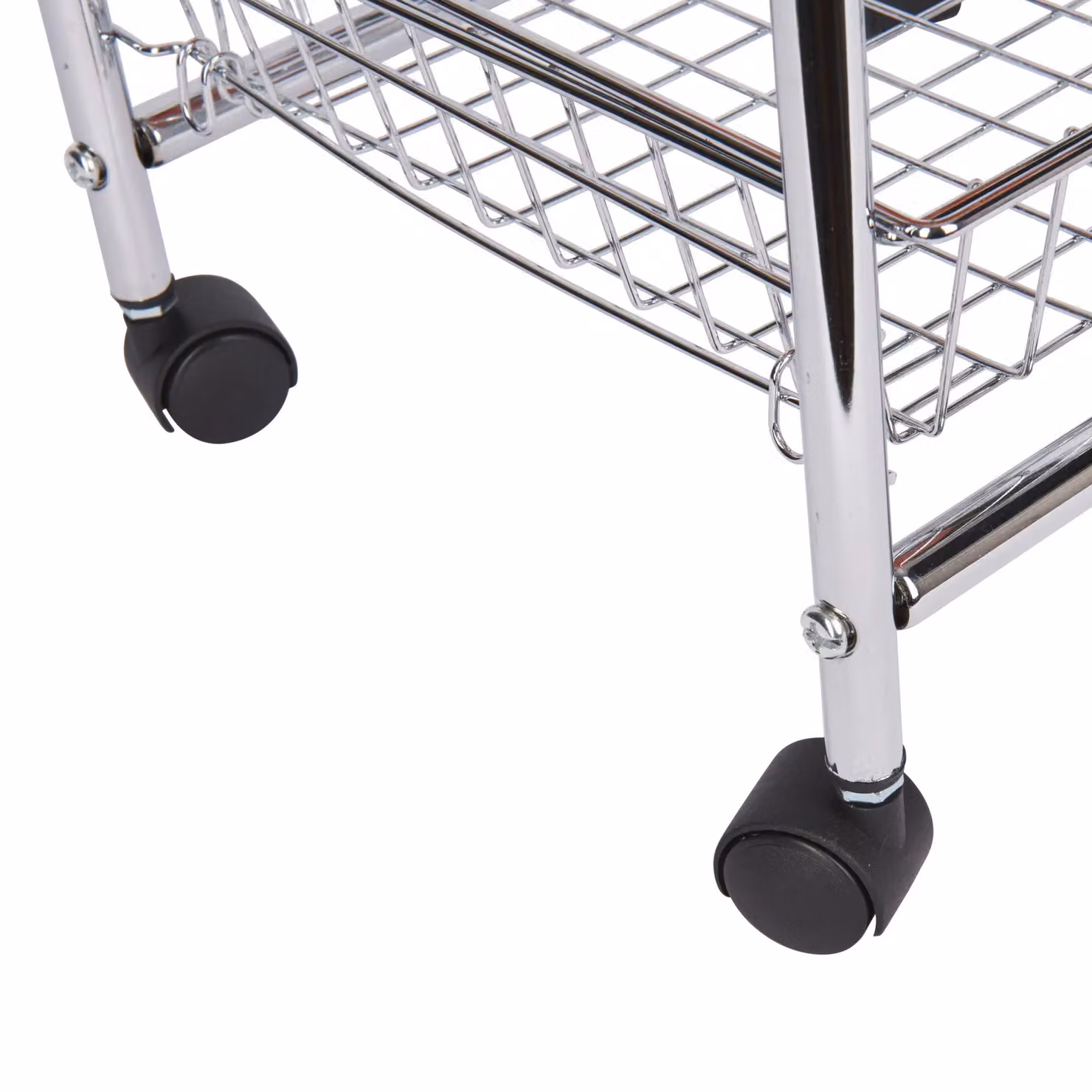 KitchenCraft Silver Metal Four Tier Kitchen and Bathroom Trolley with Castors – 2