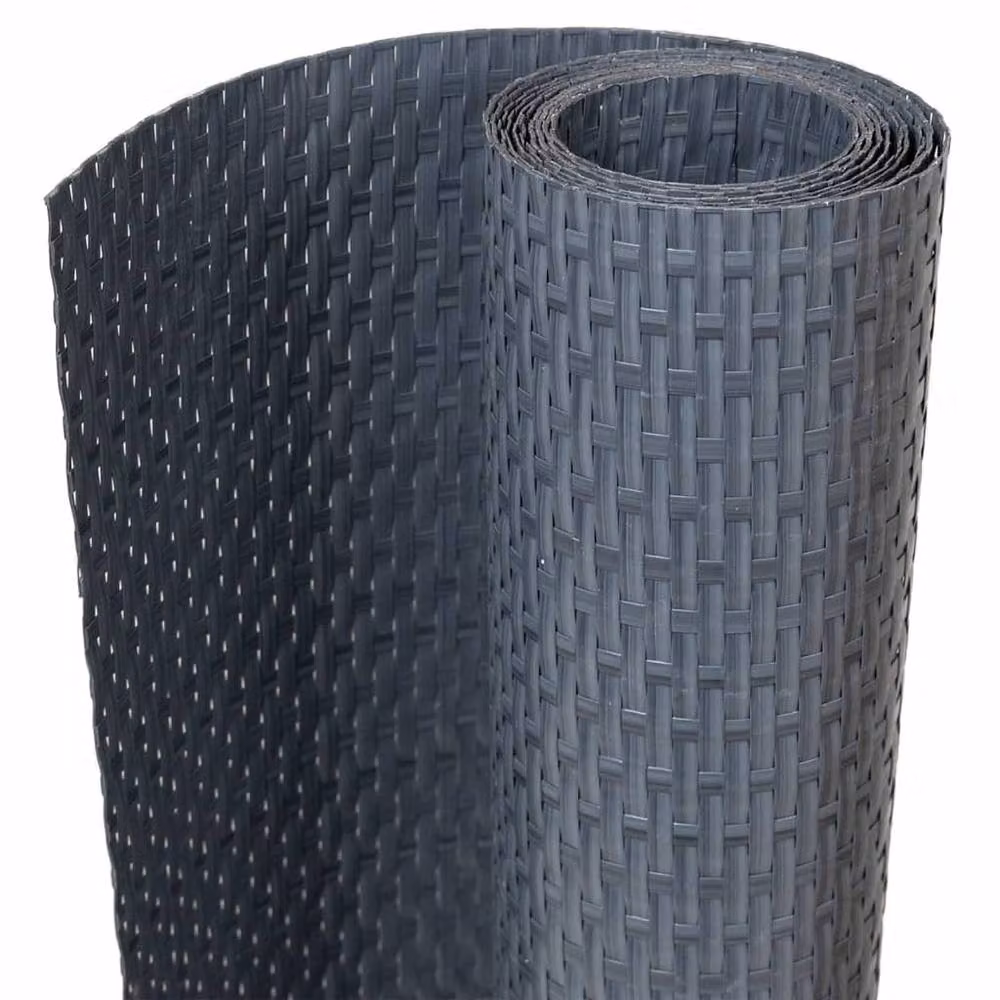 Berkfield Home Anthracite Poly Rattan Balcony Screen, W: 400 cm, H: 90 cm – 2