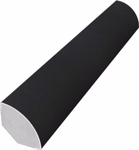 Freefoam PVC Quadrant Trim, Anthracite Grey Smooth, 1.9 cm x 5 m