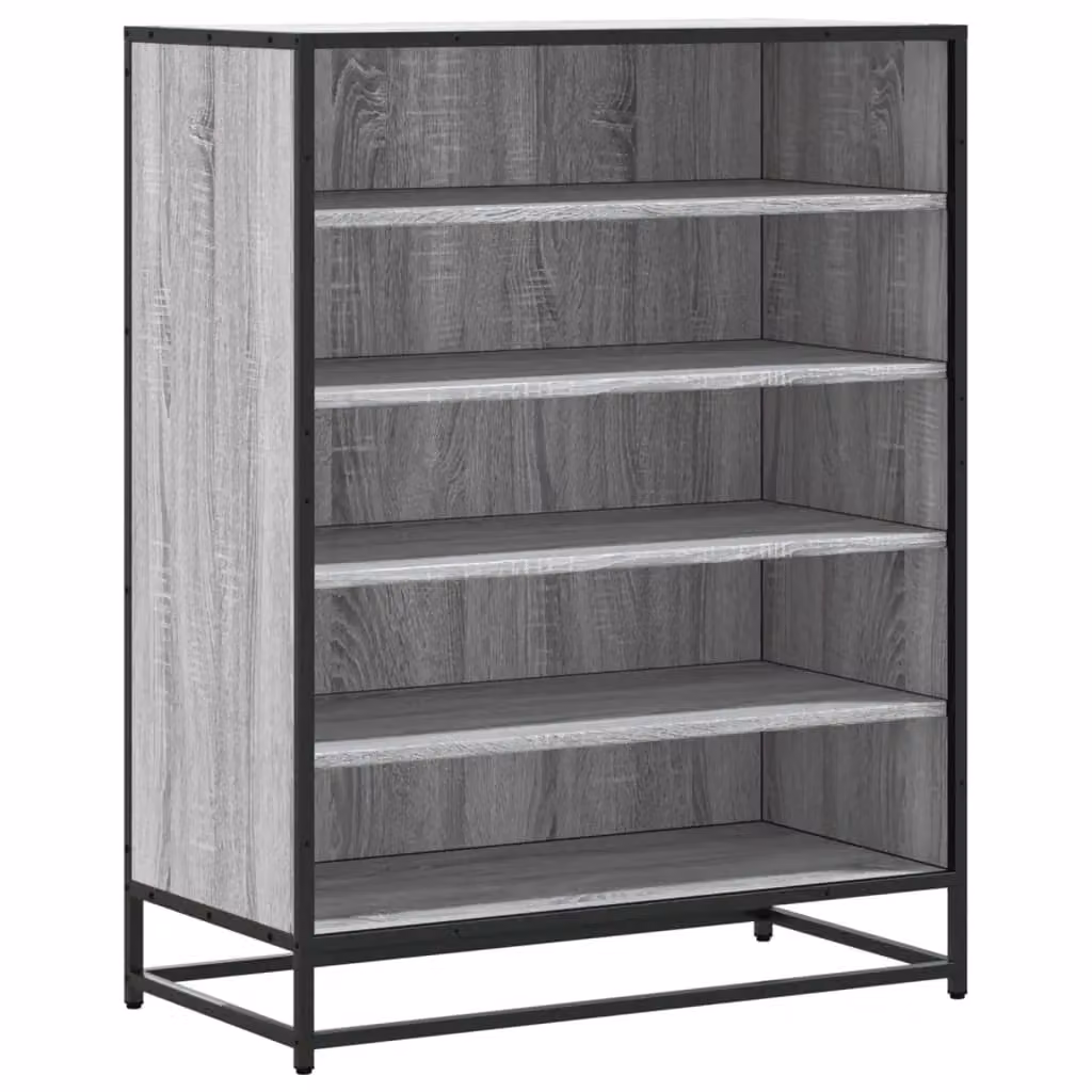 Berkfield Home Grey Sonoma Shoe Cabinet with Hinged Doors, W/D/H: 75 x 38 x 97.5 cm – 2