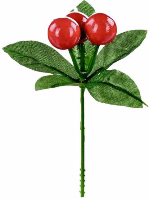 Premier Red Berry Flower Pendant Ornament