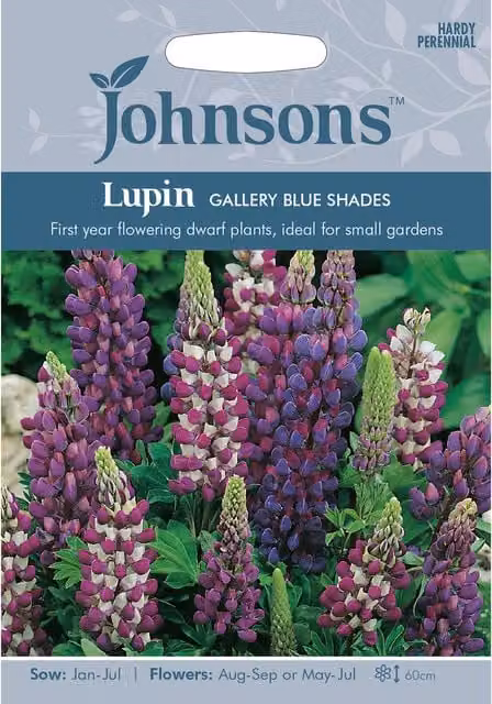 Johnsons Lupin Gallery Blue Shades Flower Seeds