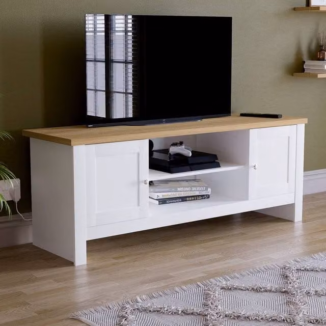 HD Designs Vida Designs Arlington 2 Door TV Unit in White