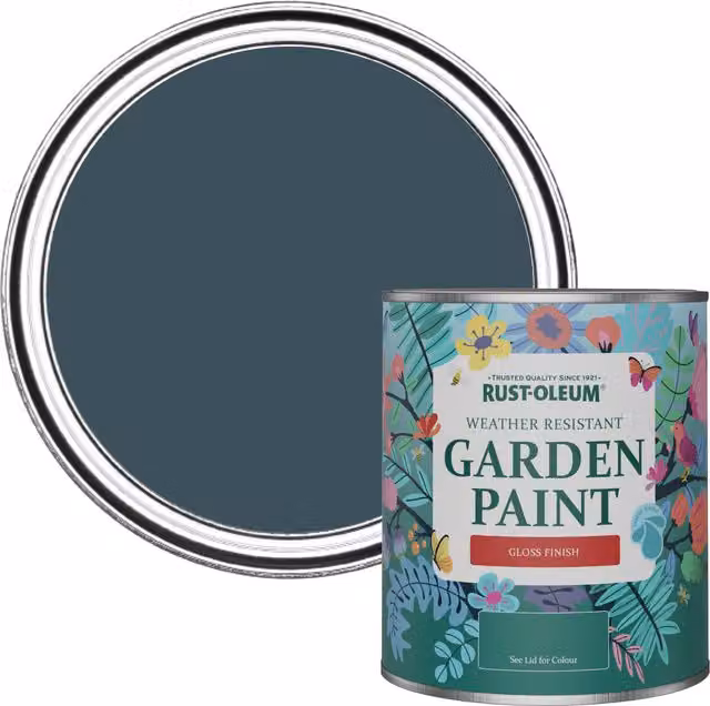 Rust-Oleum Garden Paint in Gloss Finish, Blue, 0.75 l