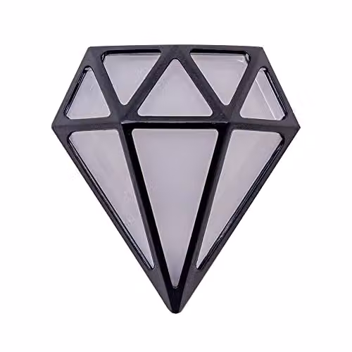 MiniSun ValueLights Modern Black Metal LED Wall Light Fitting IP65 for Indoor and Outdoor Use – 1