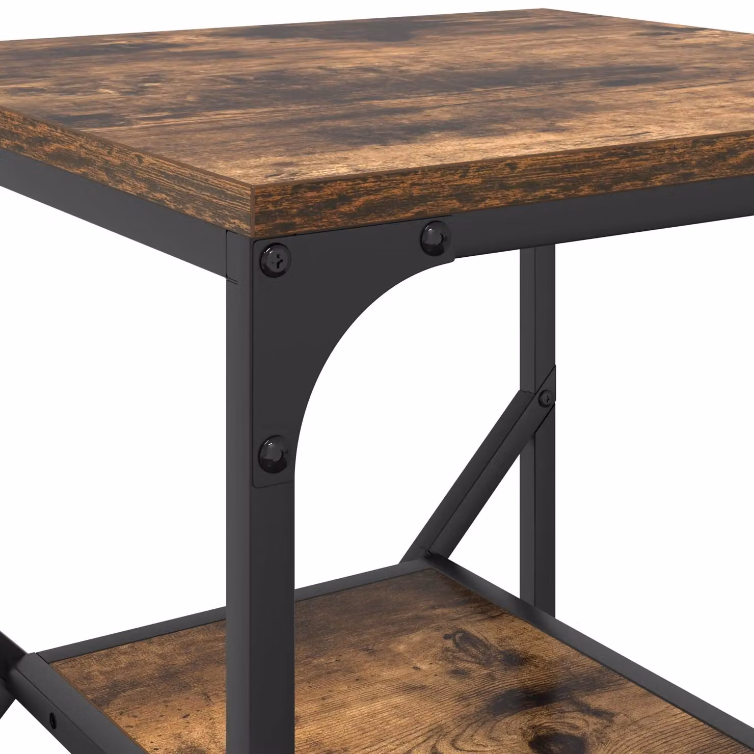 Berkfield Home Smoked Oak Side Table, Brown, W/D/H: 41 x 40 x 60 cm – 4