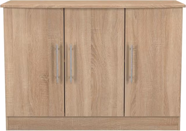 Ready Assembled 2 U Carlton 3 Door Sideboard in Light Oak – 1