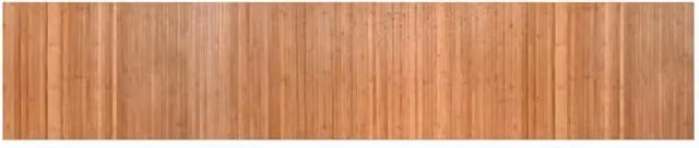 Berkfield Home Rectangular Bamboo Rug in Brown, W: 60 cm, L: 300 cm – 1