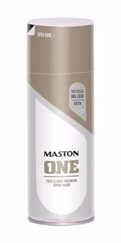 Maston ONE Satin Spray Paint in Beige RAL1019, 400ml – 1