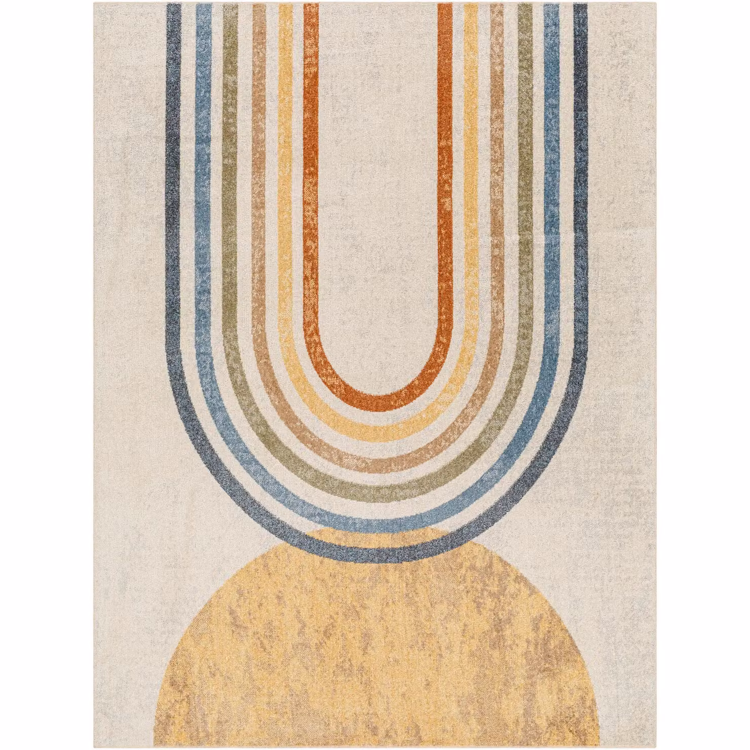 Livabliss Lilian Washable Modern Abstract Rug in Multicoloured Grey and Beige, W/D/H: 140 x 200 cm – 2