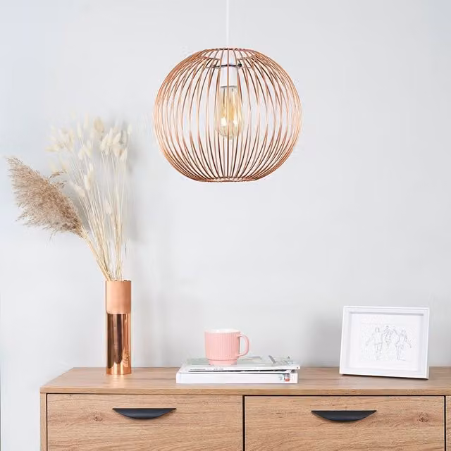 ValueLights Faraday Copper Sphere Ceiling Pendant Shade