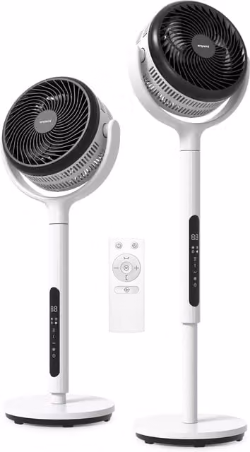 Emperial White Hybrid Pedestal Fan with Oscillation