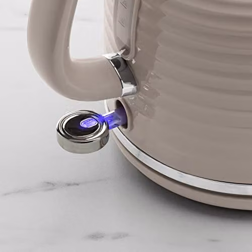 Daewoo Sienna 1.7 l Rapid Boil Cordless Electric Kettle with Auto Shut Off and Limescale Filter, Taupe – 2