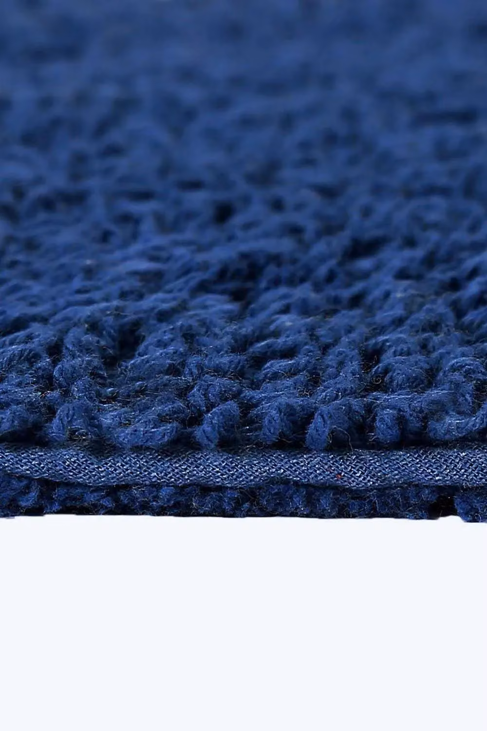Homescapes Luxury Reversible Cotton Toilet Mat, Navy Blue, W/D/H: 50 x 55 cm – 3