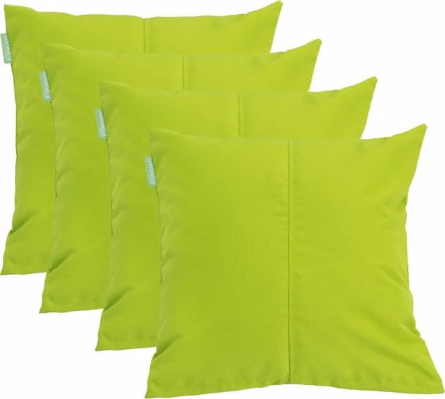 Gardenista Premium Square Garden Scatter Cushion in Green and Beige, 45.72 cm