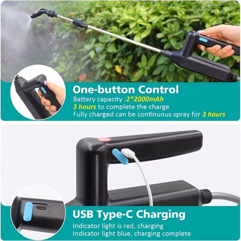 NESTLUNE Battery Powered Electric Garden Sprayer, 5L, Green – 5