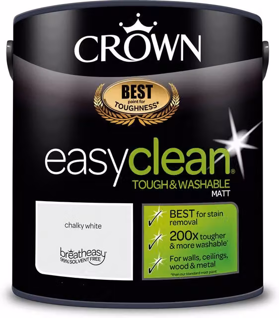 Crown Easyclean Matt Wood Paint in White