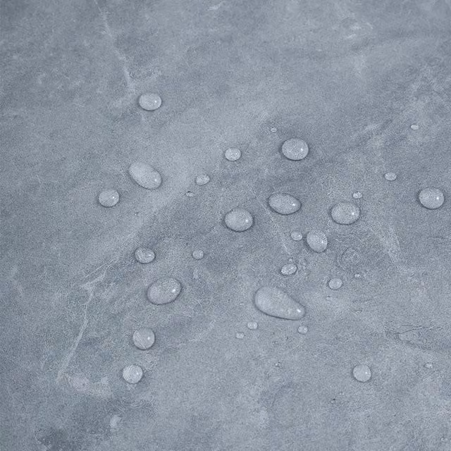 Livingandhome 12-Piece Self-Adhesive Grey Marble Stone-Look PVC Flooring