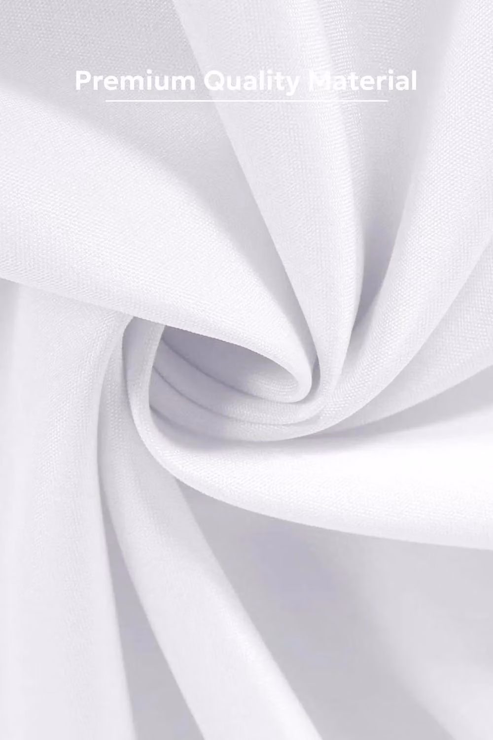 Neel Blue White Premium Polyester Rectangular Tablecloth