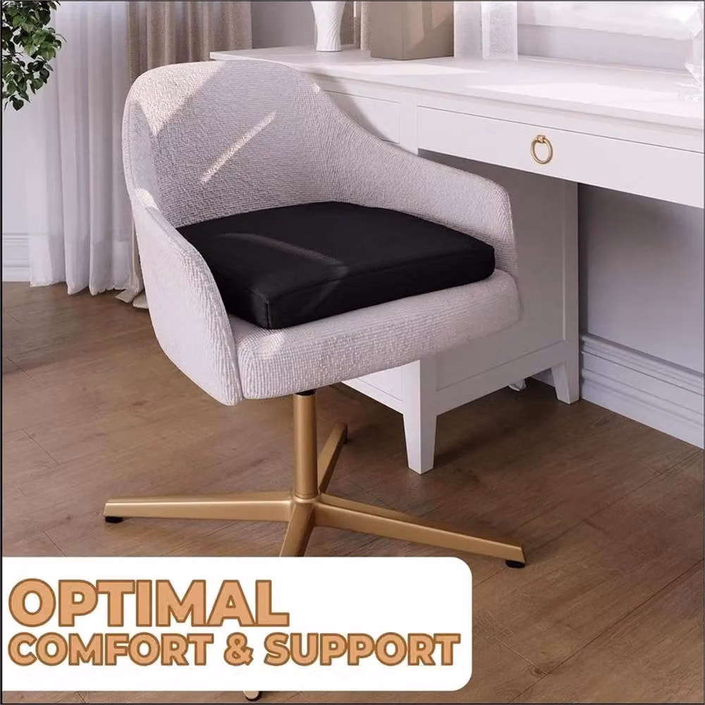 SPETLEK Orthopaedic Memory Foam Seat Cushion in Black, W/D/H: 45.5 x 40.5 x 7.5 cm – 1