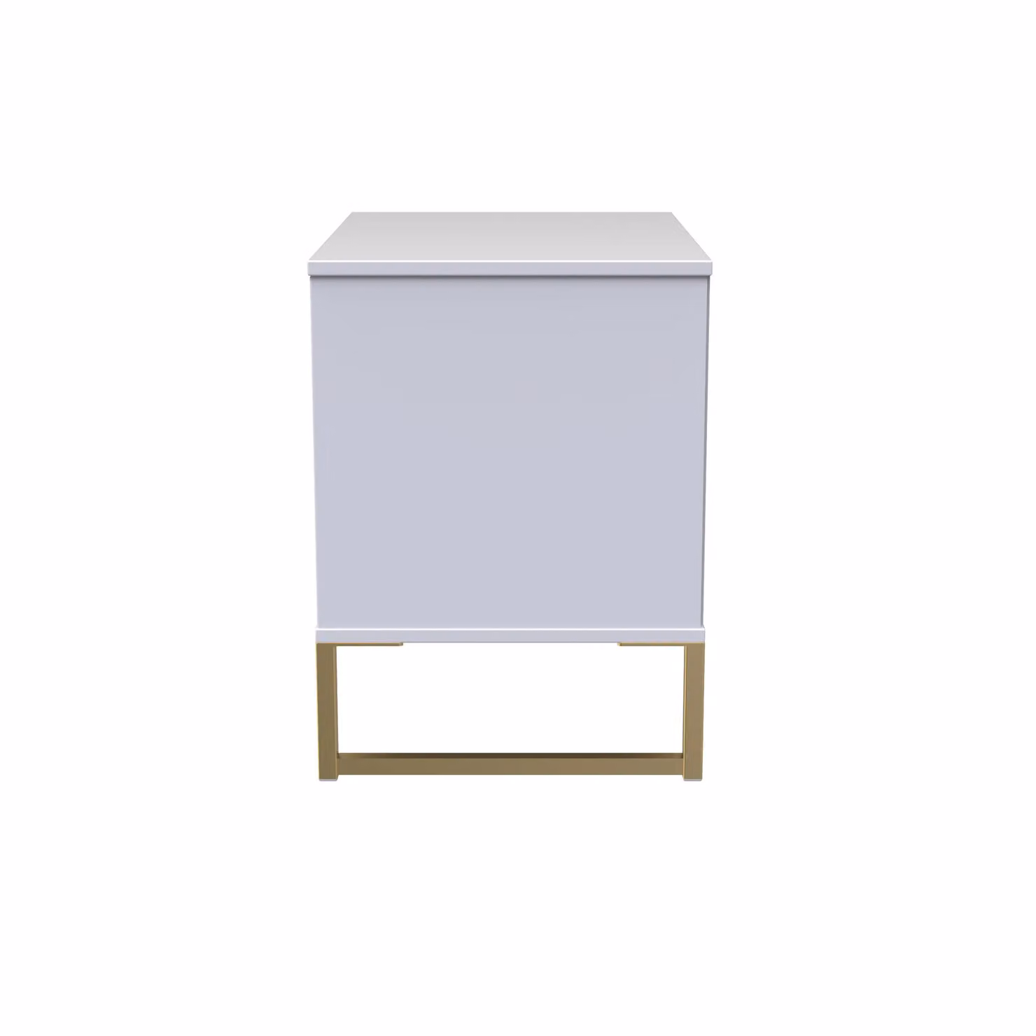 Ready Assembled 2 U Tamworth Double Open Unit in White and Gold – 2