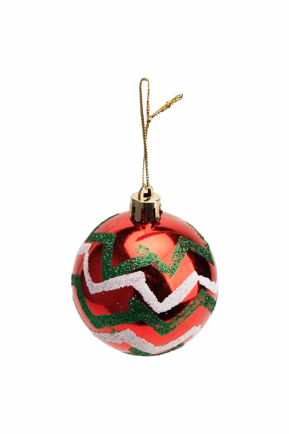 Living and Home 16-Piece Geometric Christmas Hanging Bauble Decorations in Gold and Multicolour – 2