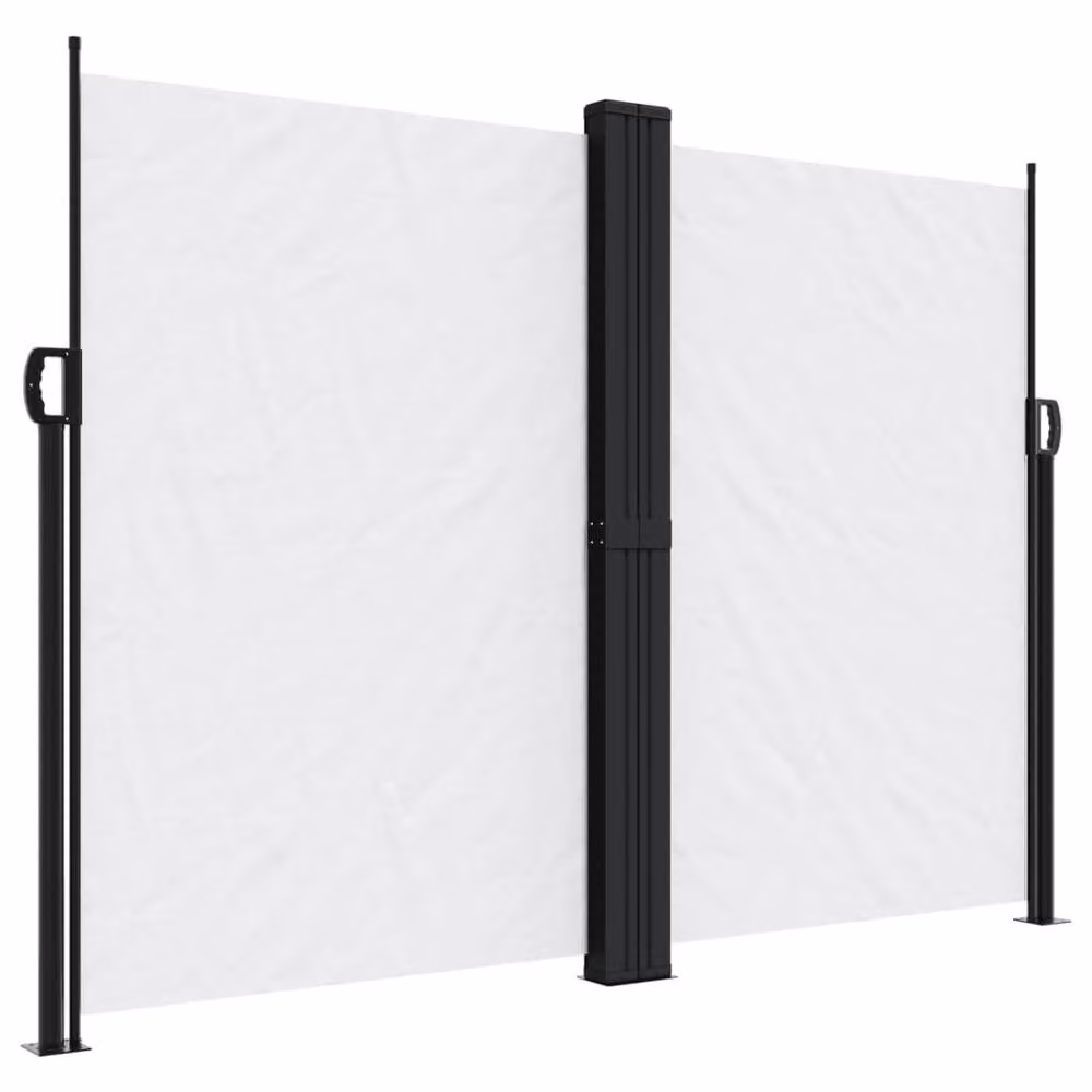 Berkfield Home Retractable Single Side Awning in White Polyester, W/H: 1200 x 180 cm – 2