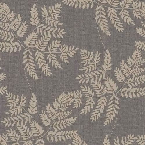 Belgravia Decor Anaya Fern Charcoal Grey Botanical Floral Wallpaper