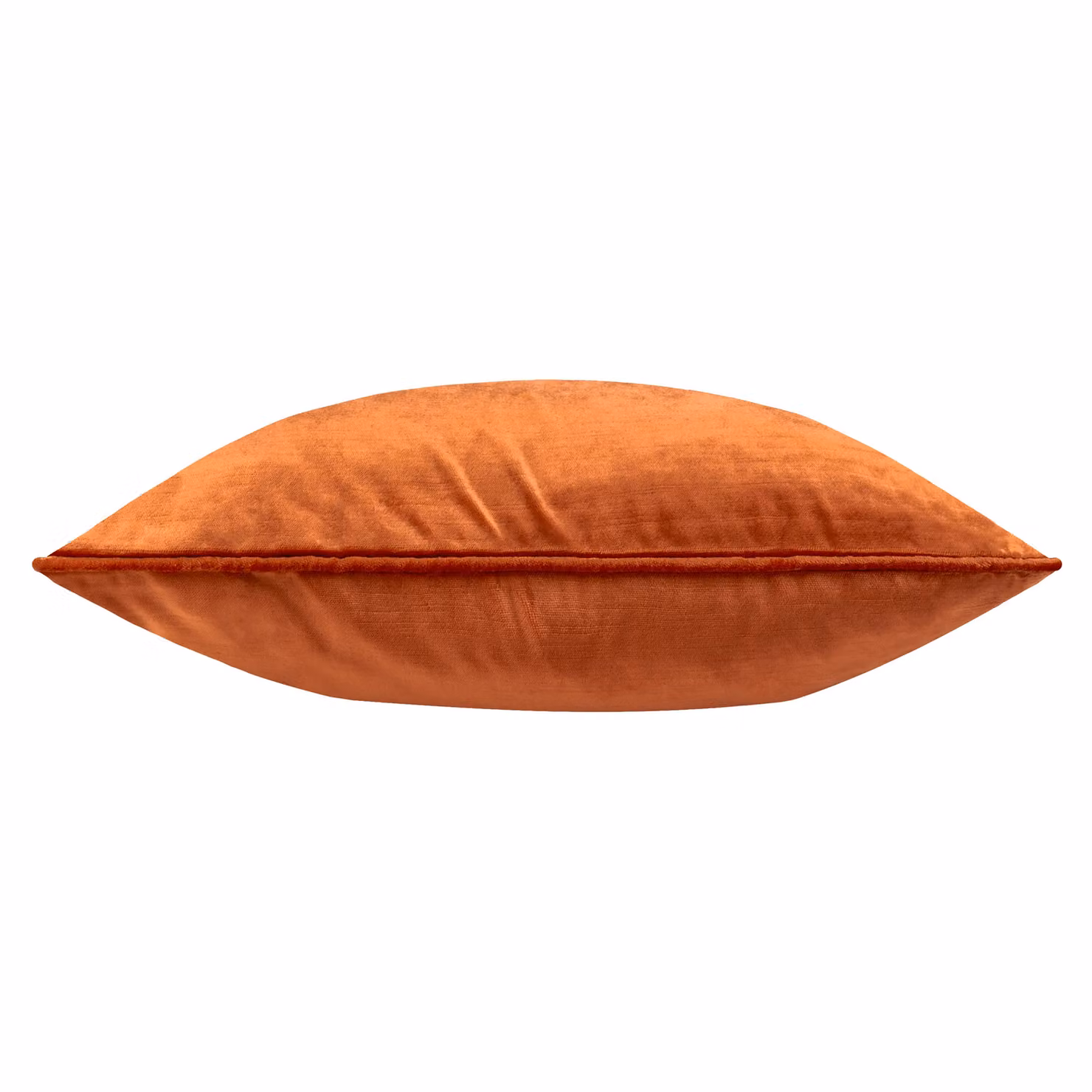 Paoletti Luxe Velvet Square Cushion in Orange, W/D/H: 55 x 55 x 55 cm – 4