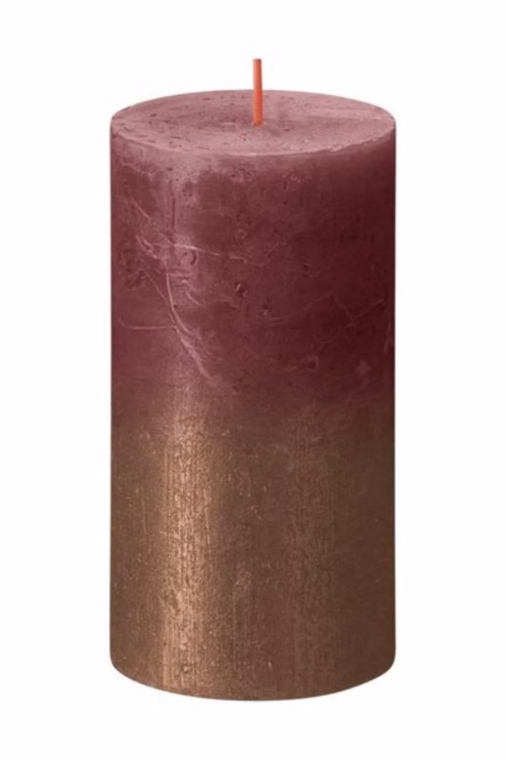 Bolsius Rustic Red and Bronze Pillar Candle – 2