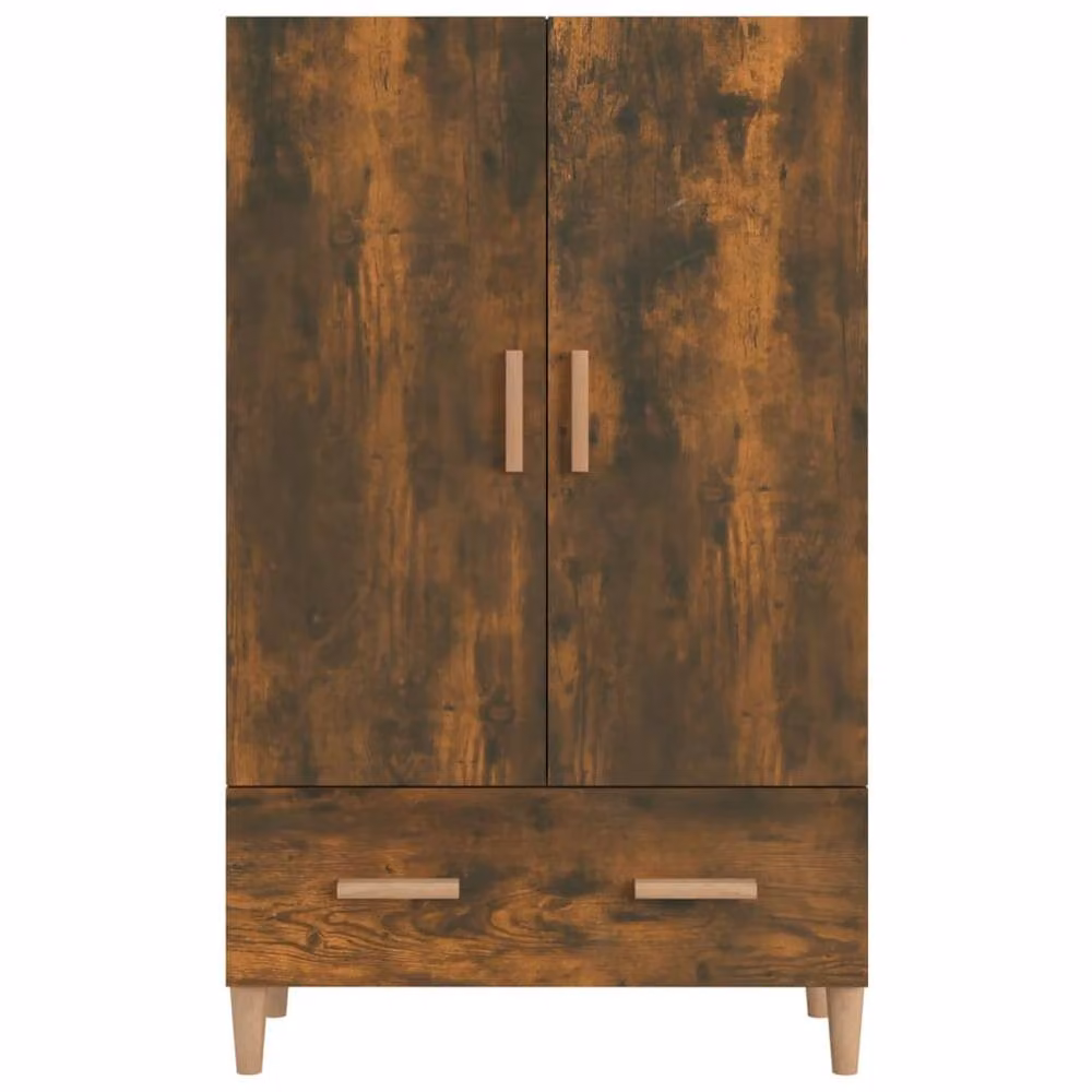 Berkfield Home Smoked Oak Highboard in Brown, W/D/H: 70 x 31 x 115 cm – 3