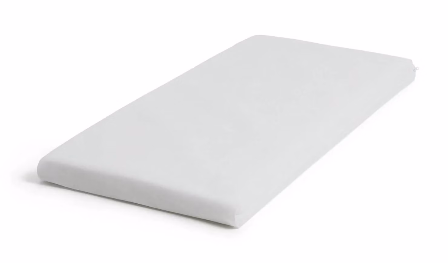 Cuggl White Fibre Cot Mattress for Babies and Toddlers, W/D/H: 117 x 54 x 7.5 cm