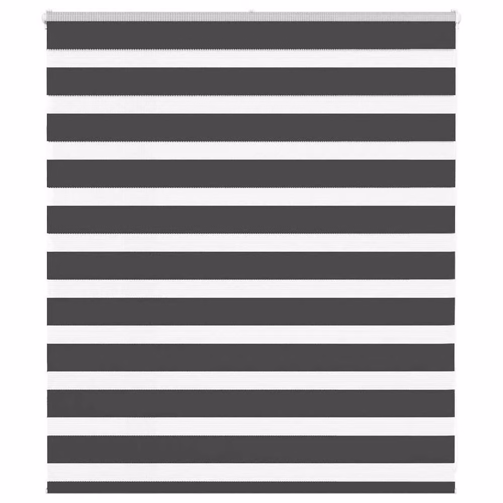 Berkfield Home Black Zebra Day and Night Blind, Polyester, W: 135 cm, H: 100 cm – 2