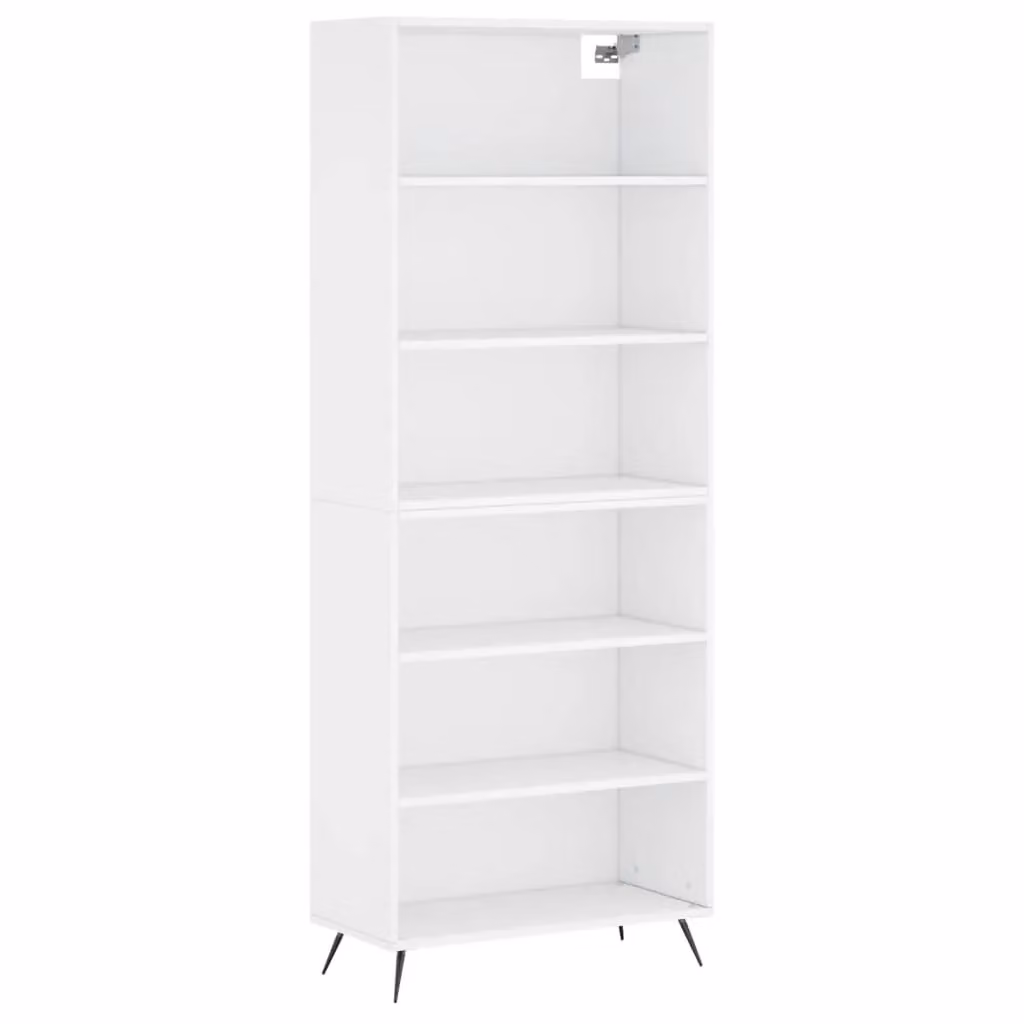 Berkfield Home Modern White Highboard in Engineered Wood W/D/H: 69.5 x 32.5 x 180 cm – 2